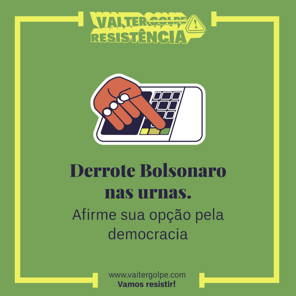 Este é um imperativo para livrar o país do pior governo da história brasileira e também uma ação decisiva contra o golpe: uma derrota eleitoral que Bolsonaro não terá jeito de contestar.